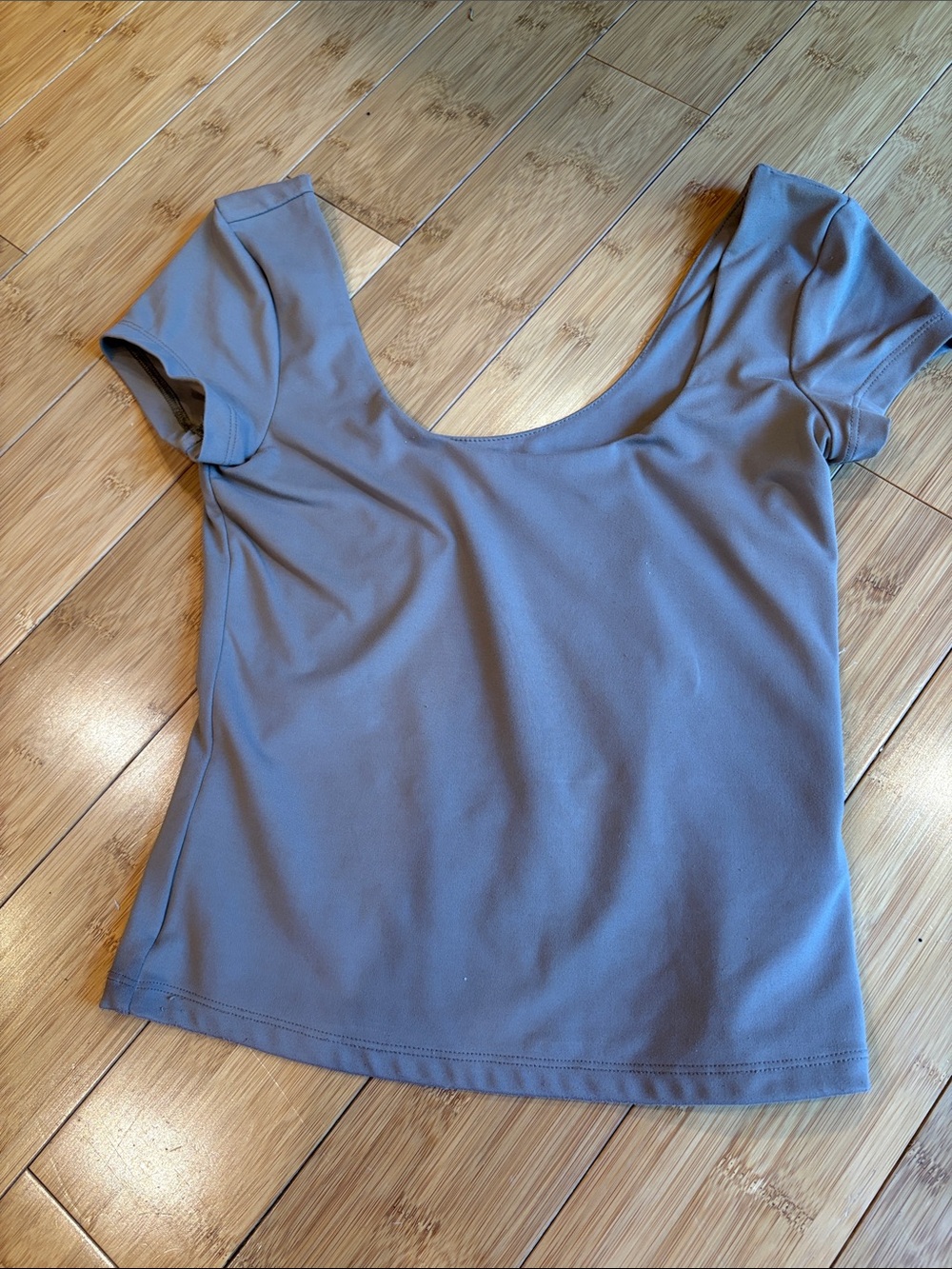 Old Navy Scoop Neck Short Sleeve Top - Dusty Blue